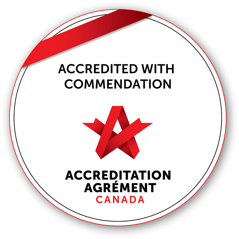 Accredited with Commendation accreditation seal