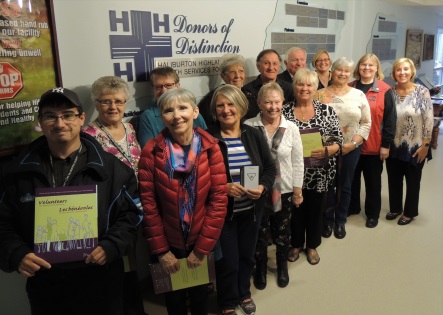 Volunteers being honoured