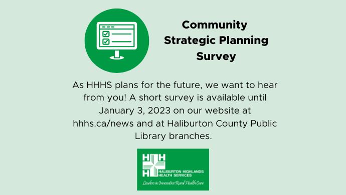 As HHHS plans for the future, we want to hear from you! Complete our survey today. 