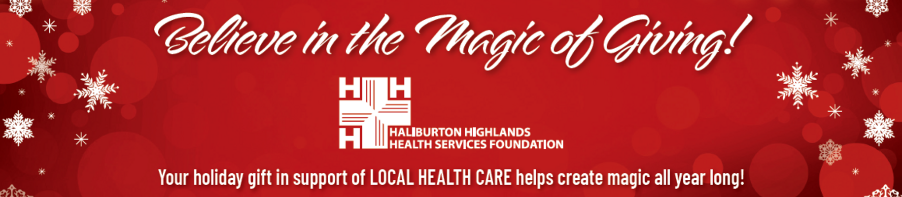 Believe in the Magic of Giving holiday campaign for local healthcare