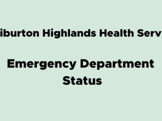 HHHS Emergency Department Status